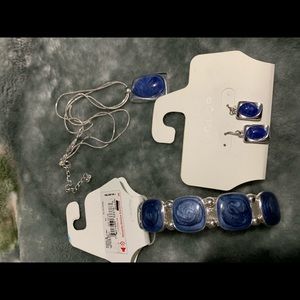 BRACELET, EARRINGS AND NECKLACE